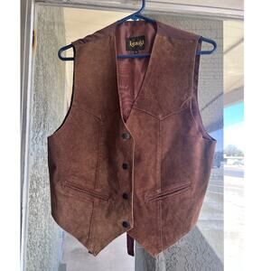 Vintage Learsi leather vest size L